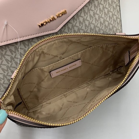 Michael Kors Maisie Large 3 in 1 Tote Powder Blush Multi - Picture 6 of 16